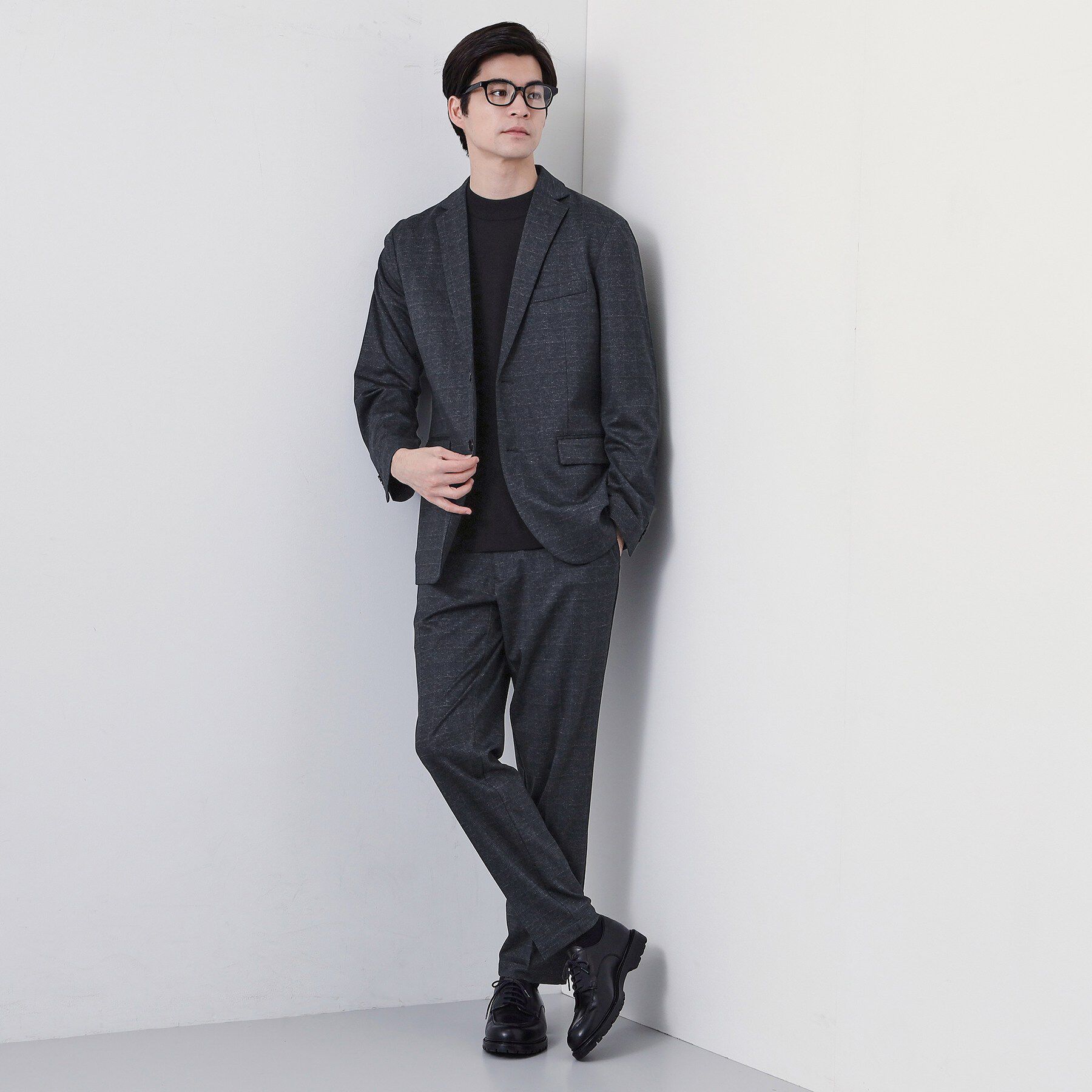 THE SHOP TK「【動きやすい、快適ビジネススラックス】TRジャージ スラックス　セットアップ可/洗濯機OK/ストレッ」|その他|