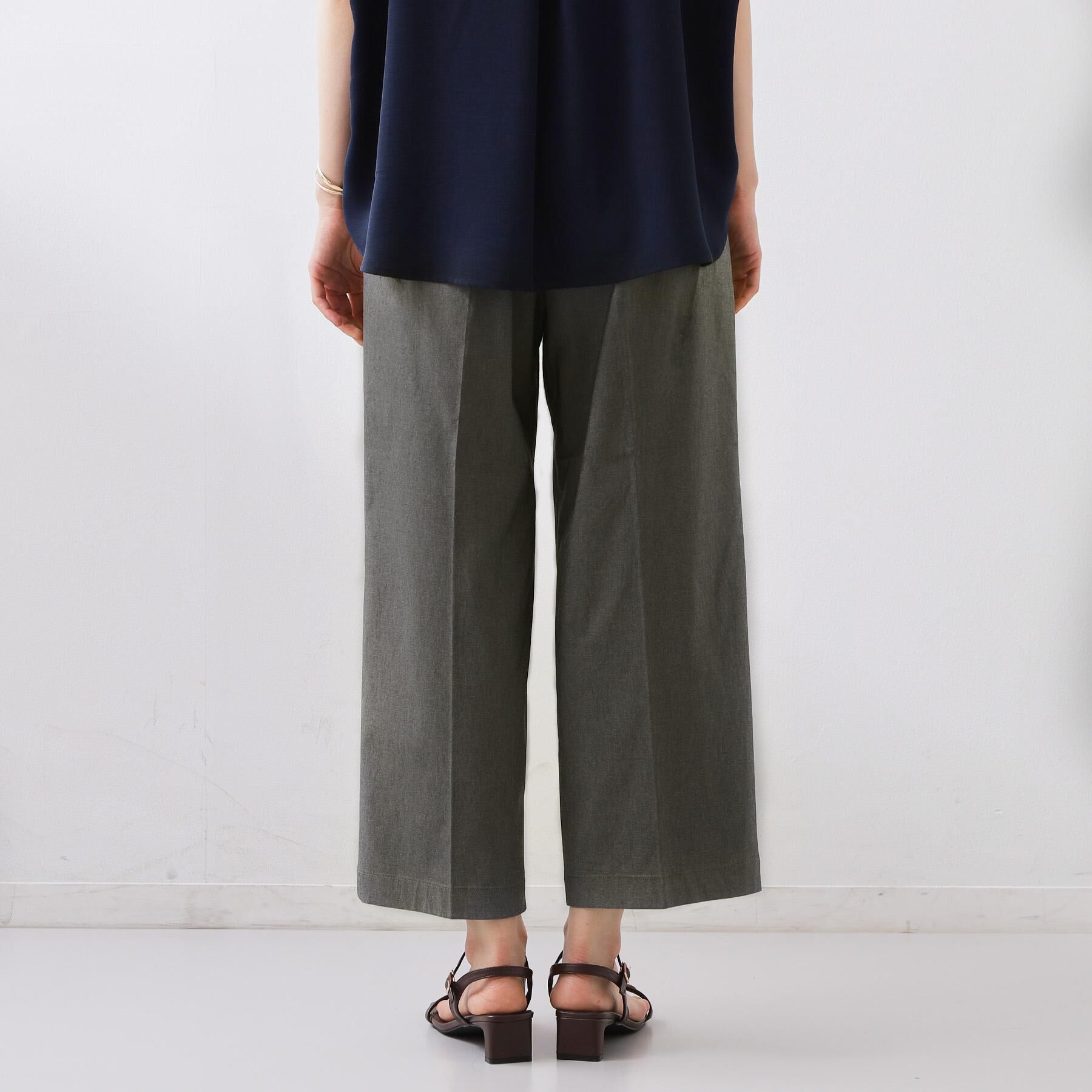 THE SHOP TK「【XS-XL/着丈選べる】心地よいストレッチワイドパンツ」|その他|