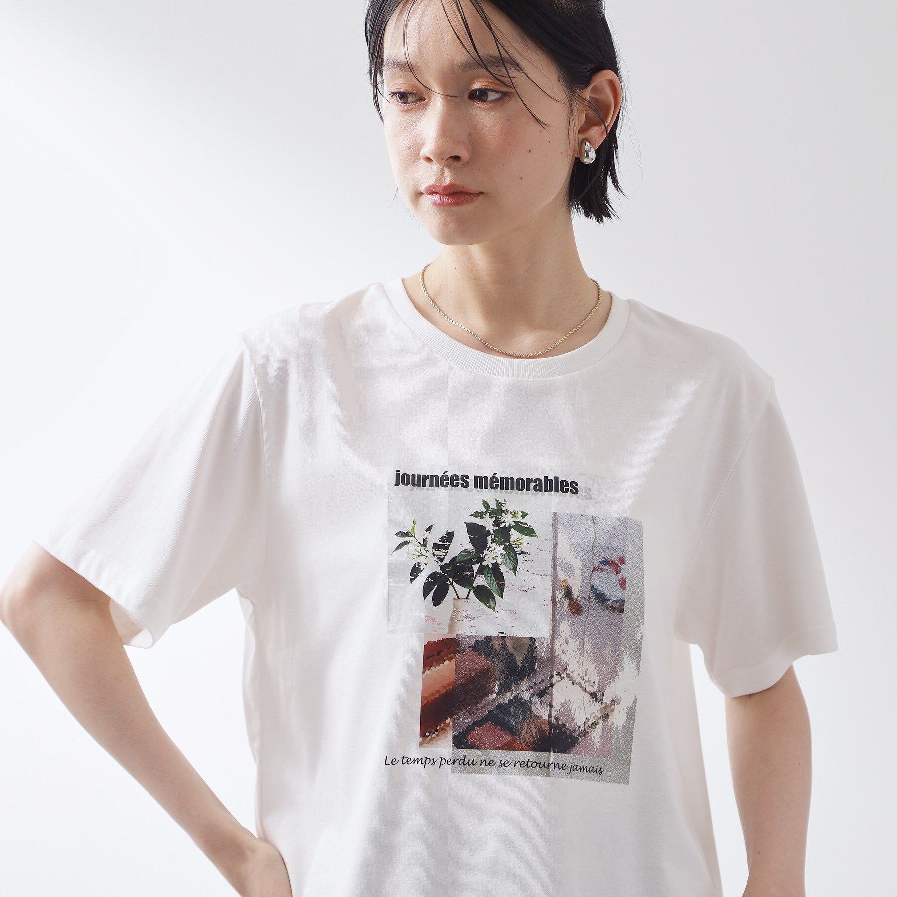 THE SHOP TK「【吸水速乾】プリントアソートTシャツ」|Tシャツ・カットソー|オフホワイト(403