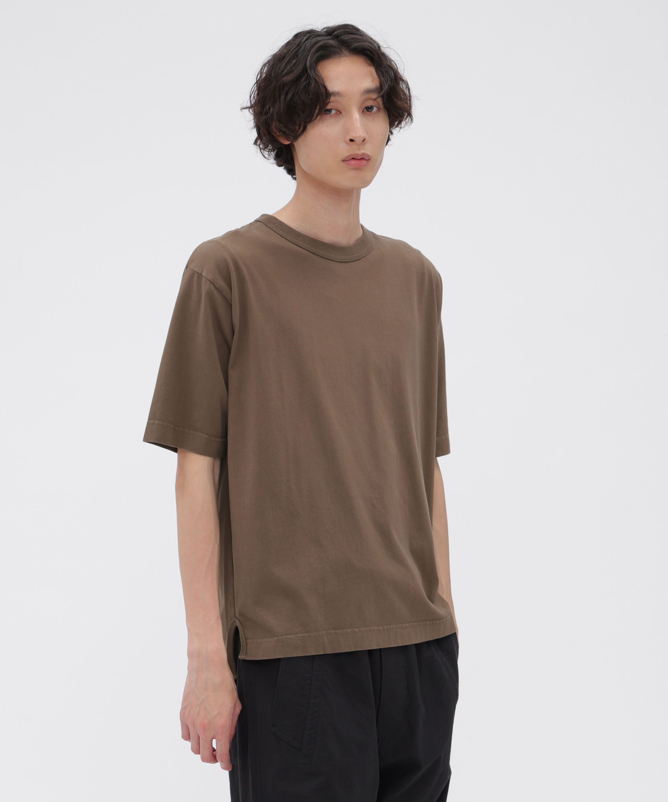 MHL.「FADED ROUGH COTTON JERSEY TOP」|Tシャツ・カットソー|TAN1