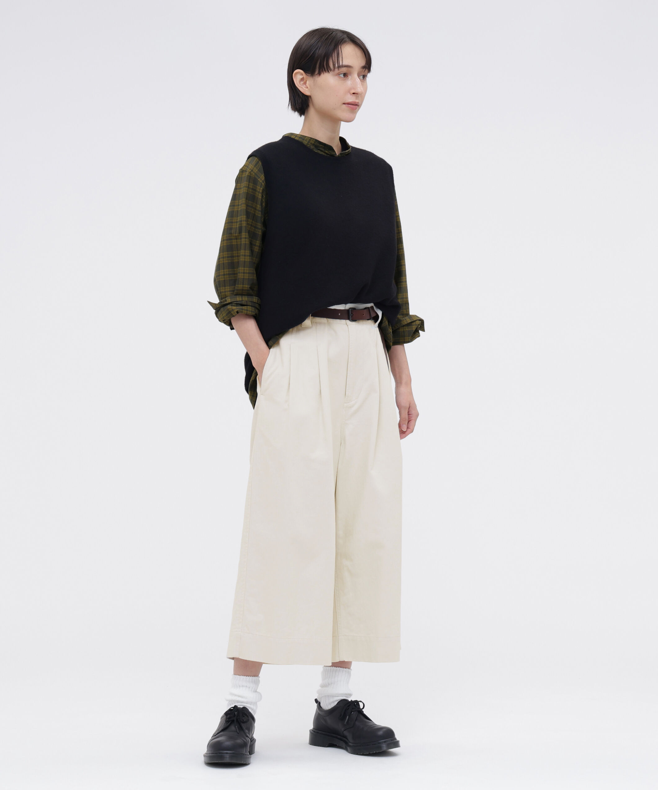 MHL.「TONAL COTTON CHECK SHIRT」|シャツ・ブラウス|