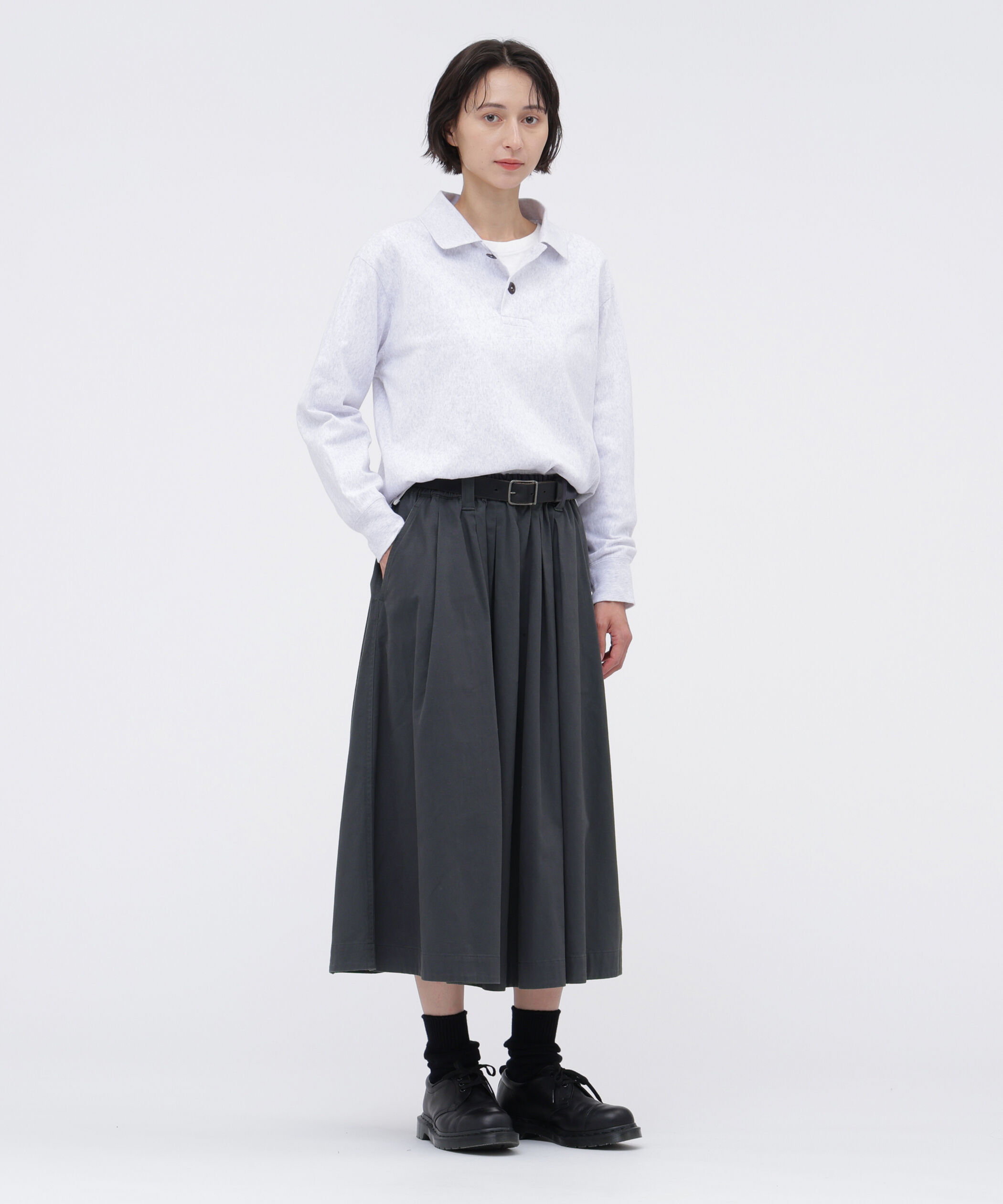 MHL.「FINE COTTON CHINO TWILL SKIRT」|スカート|