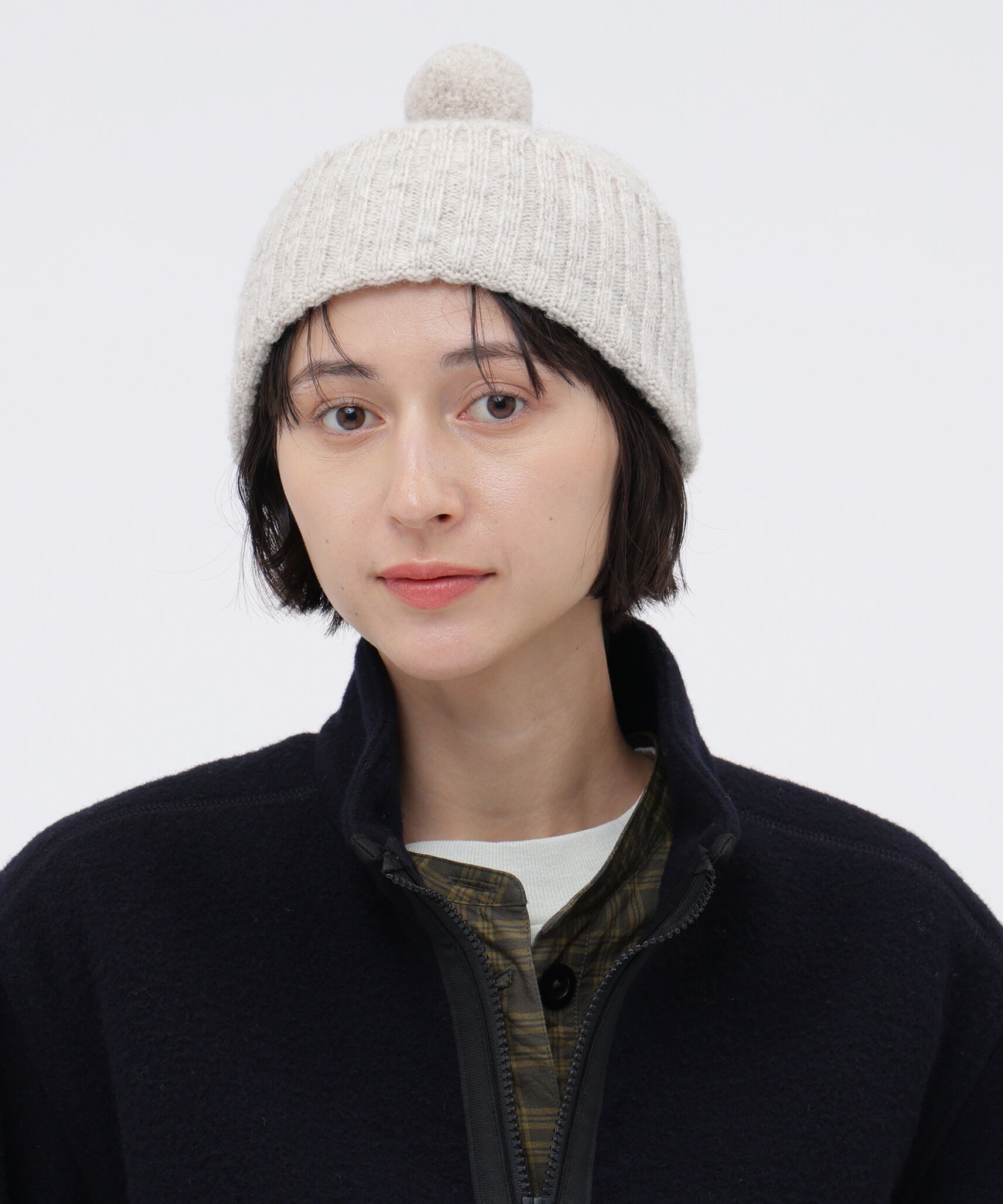MHL.「UNISEX MHL DEEP RIB BOBBLE HAT」|その他|