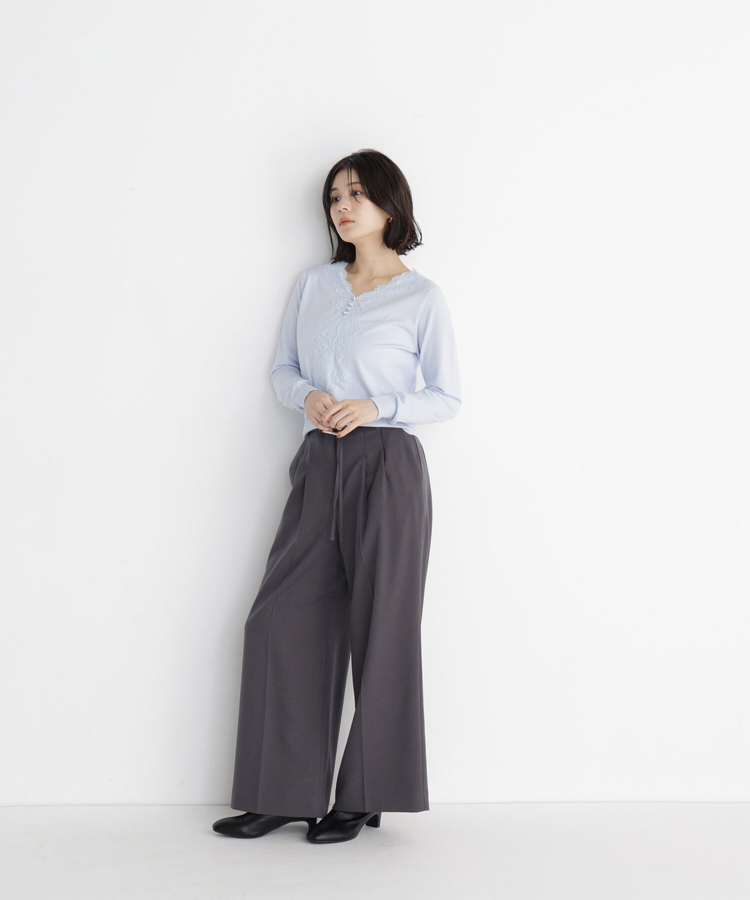  「＜CLASSY.11月号掲載＞ダブルベルトワイドパンツ」|その他|