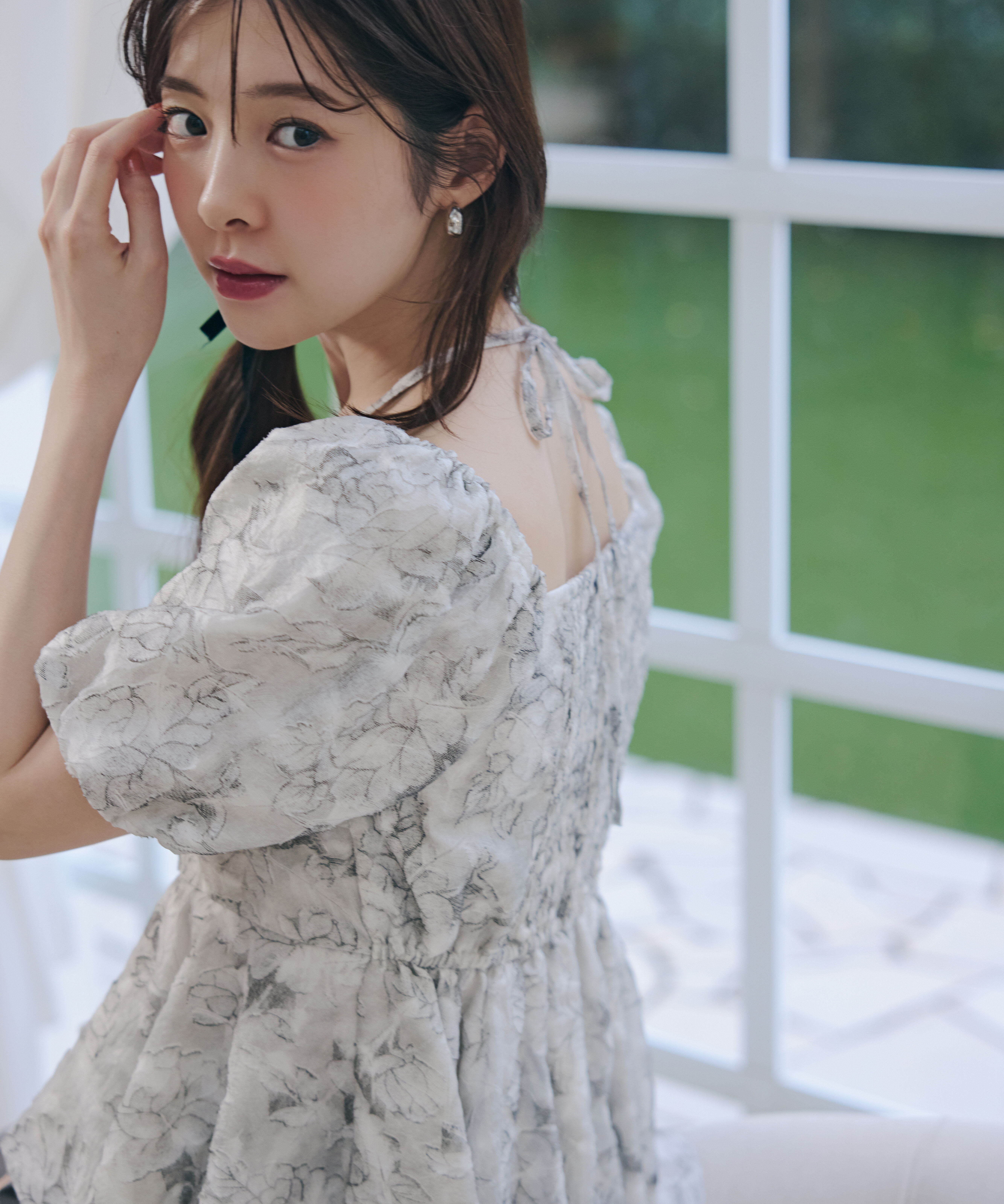 PROPORTION BODY DRESSING「〈Lou Lou fee（ルルーフェ）〉バルーンスリーブペプラムセットアップ」|ワンピース|