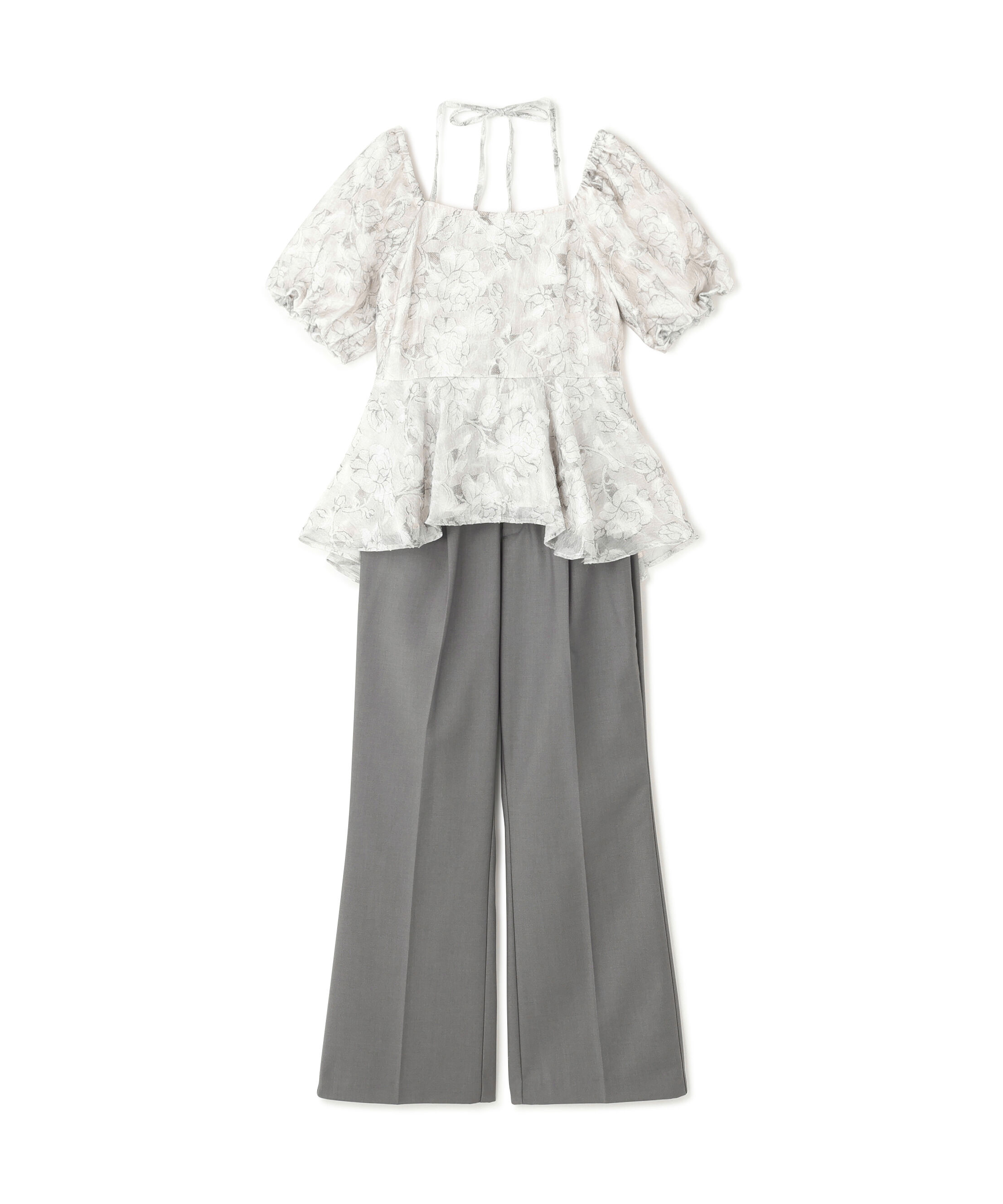 PROPORTION BODY DRESSING「〈Lou Lou fee（ルルーフェ）〉バルーンスリーブペプラムセットアップ」|ワンピース|