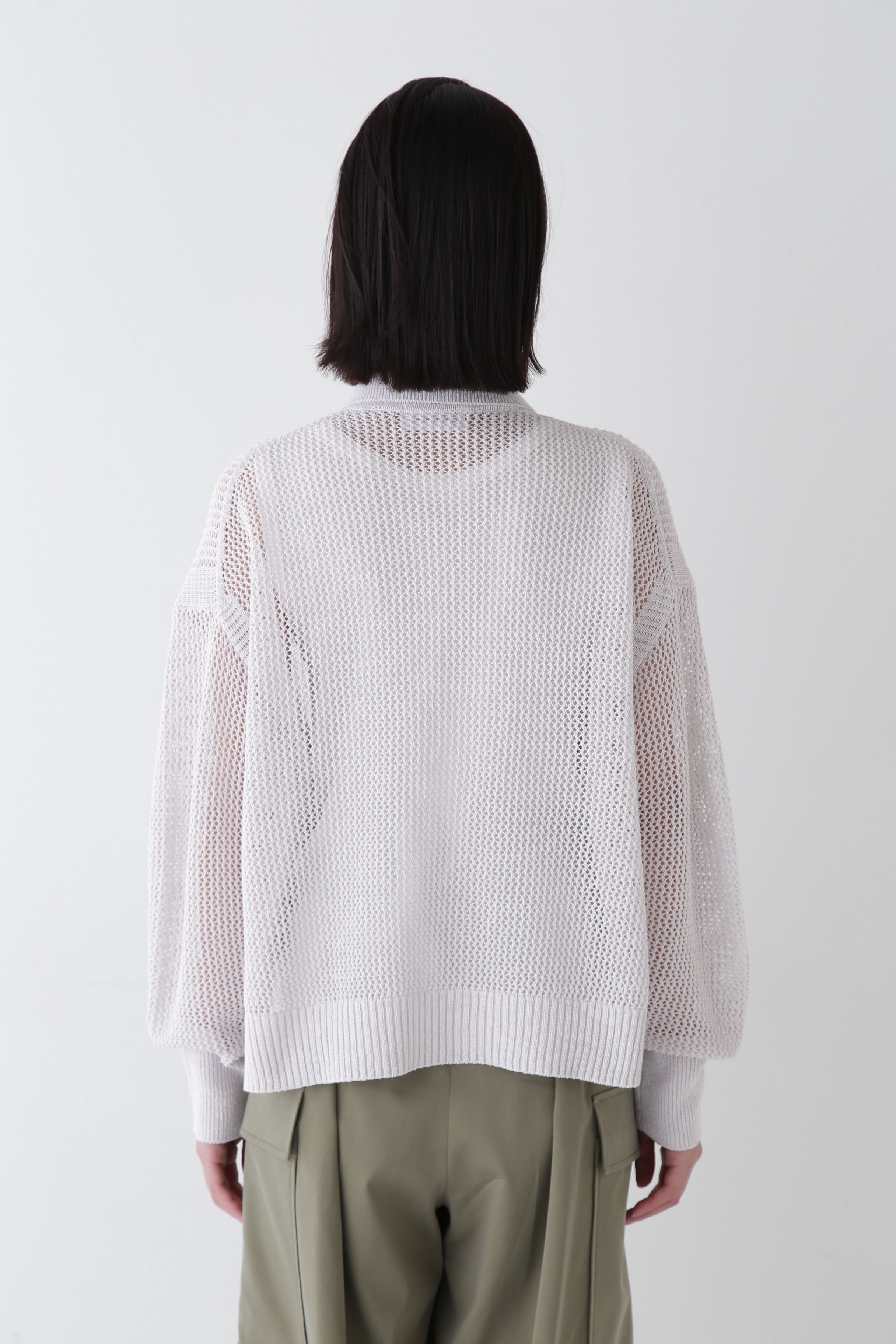  「◆≪ウォッシャブル≫ テープヤーンメッシュスキッパープルオーバー」|ニット・セーター|