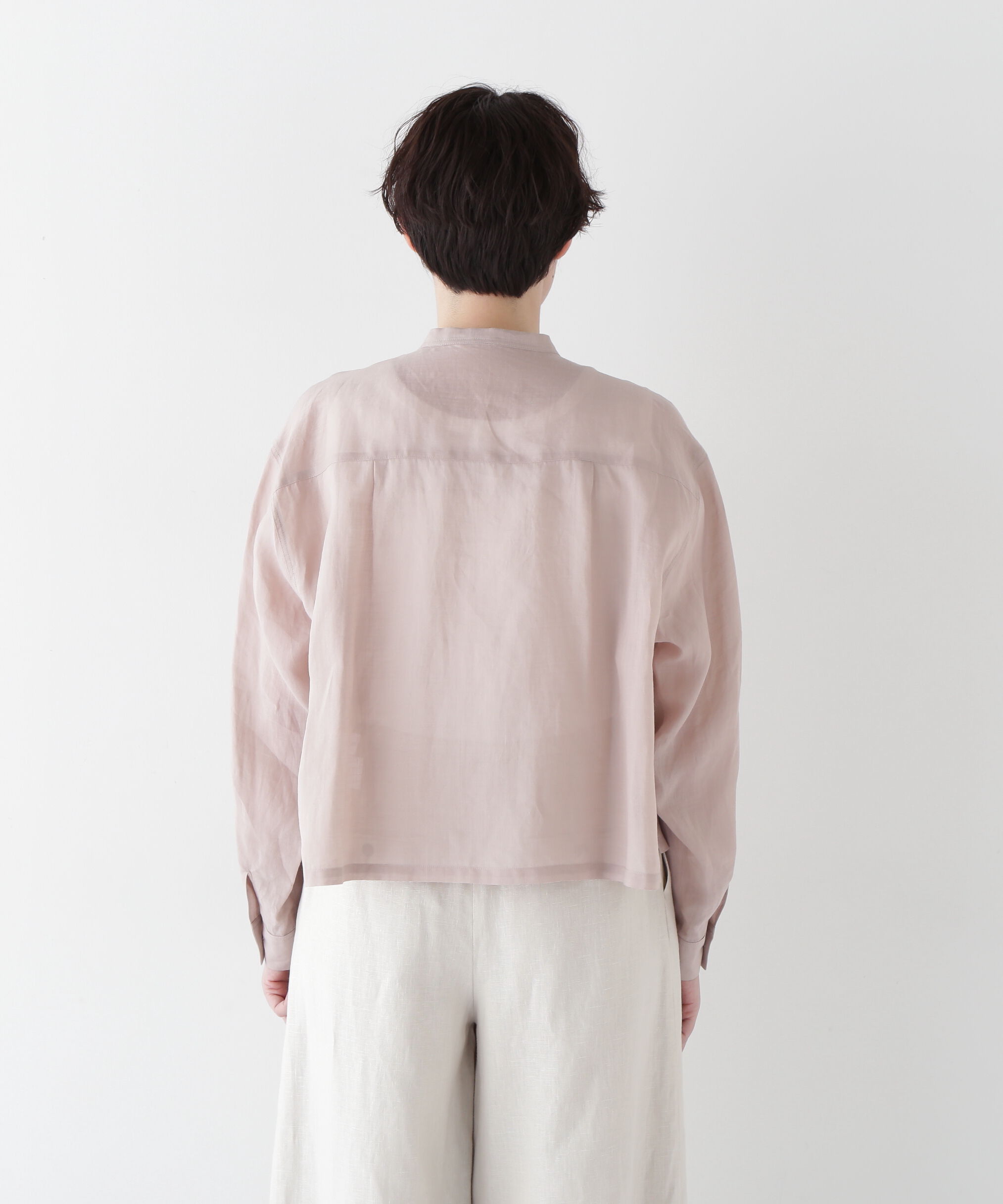  「◆ラミーバンドカラーシャツブラウス」|シャツ・ブラウス|