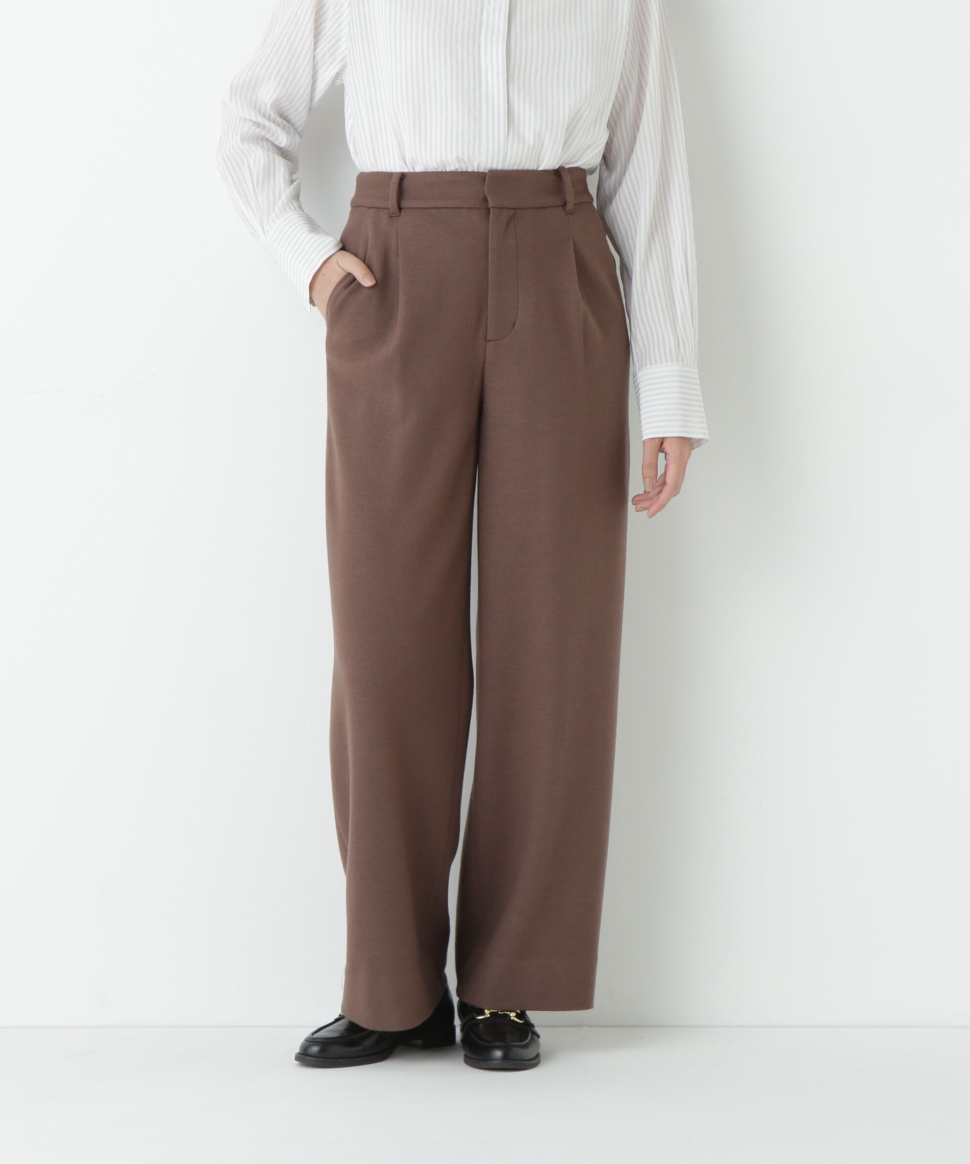  「ミルドスムースパンツ」|その他|モカ1