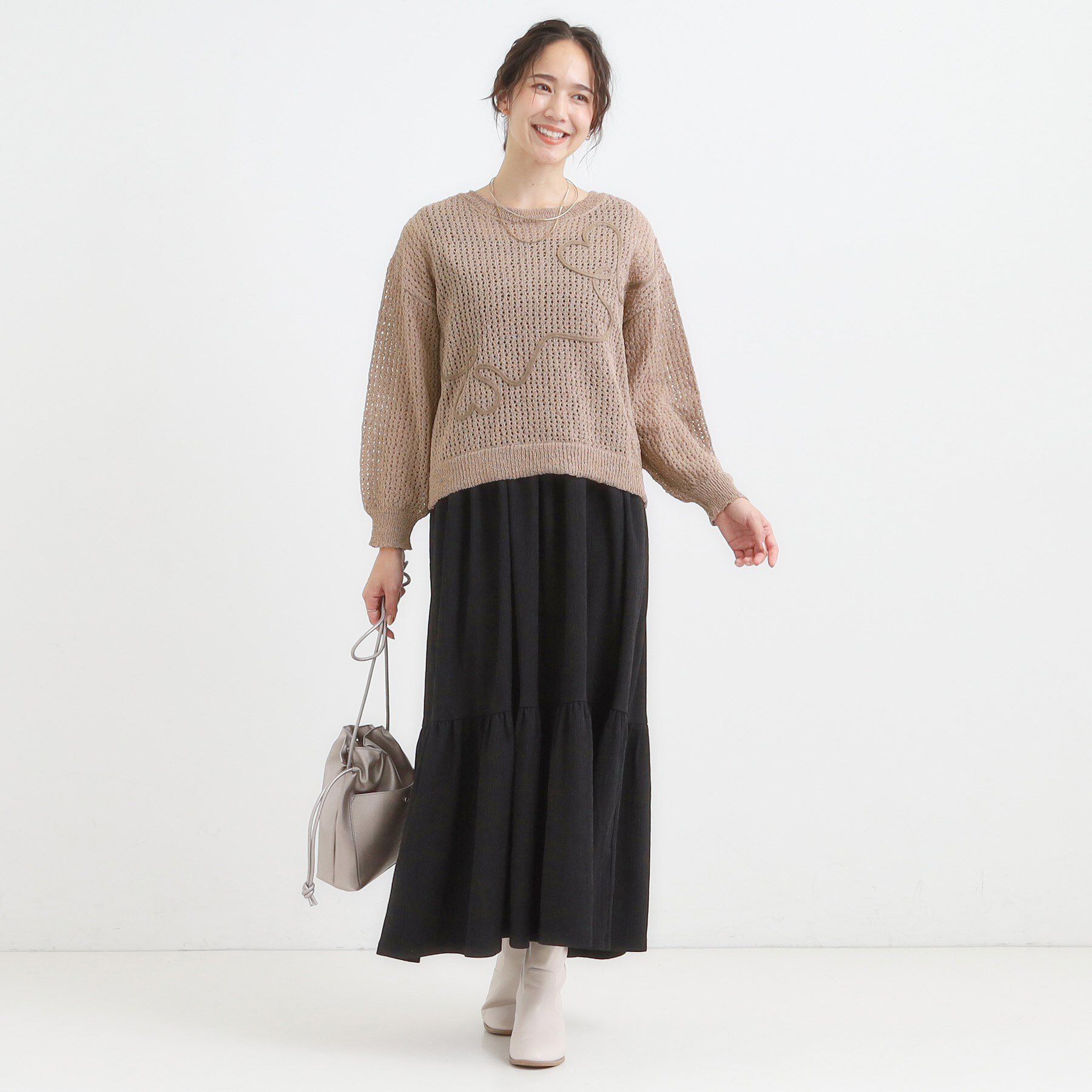 SHOO･LA･RUE「コード刺繍アソートメッシュカーディガン」|カーディガン|