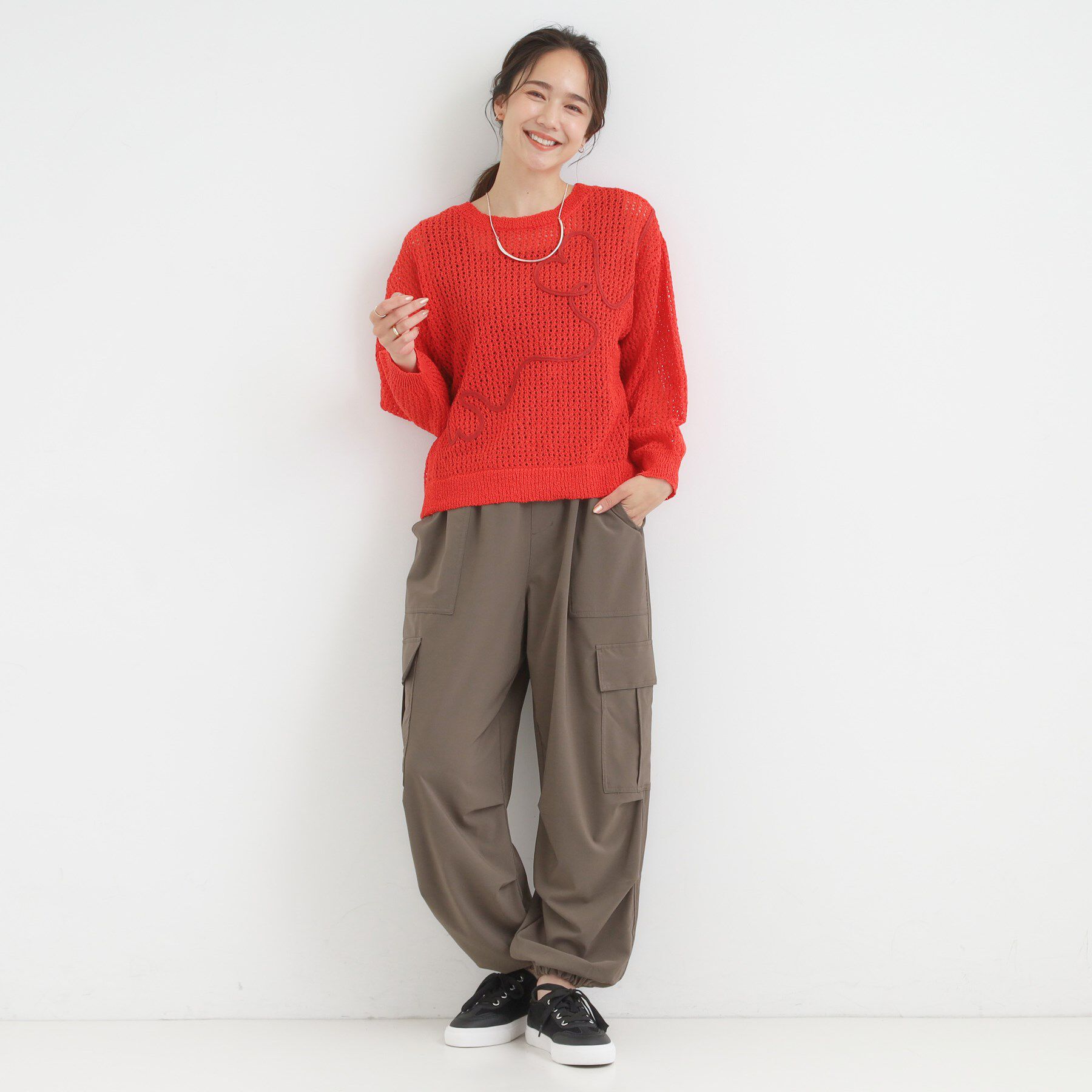 SHOO･LA･RUE「コード刺繍アソートメッシュカーディガン」|カーディガン|