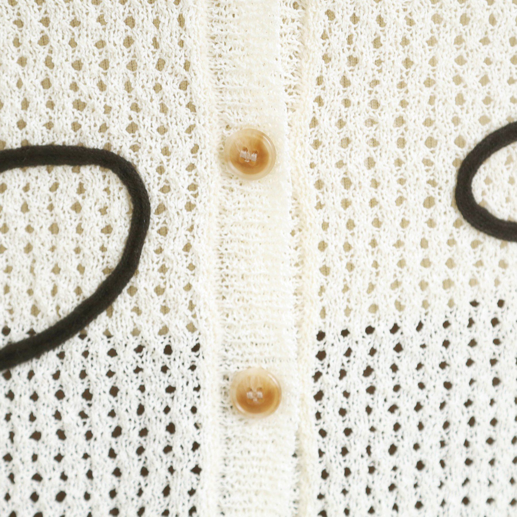 SHOO･LA･RUE「コード刺繍アソートメッシュカーディガン」|カーディガン|
