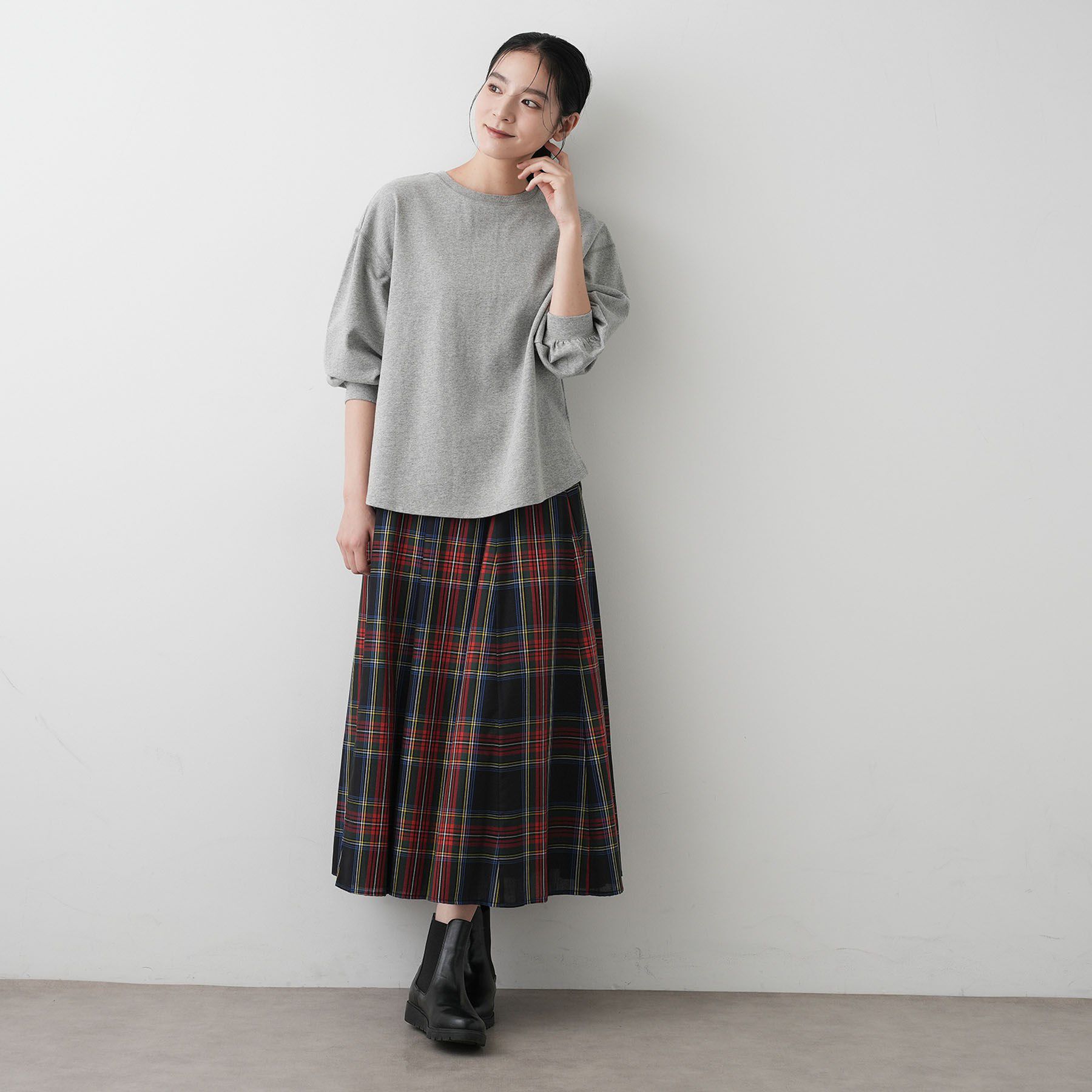 Dessin「【360度可愛い・洗える】バックヘンリーカットソー」|Tシャツ・カットソー|