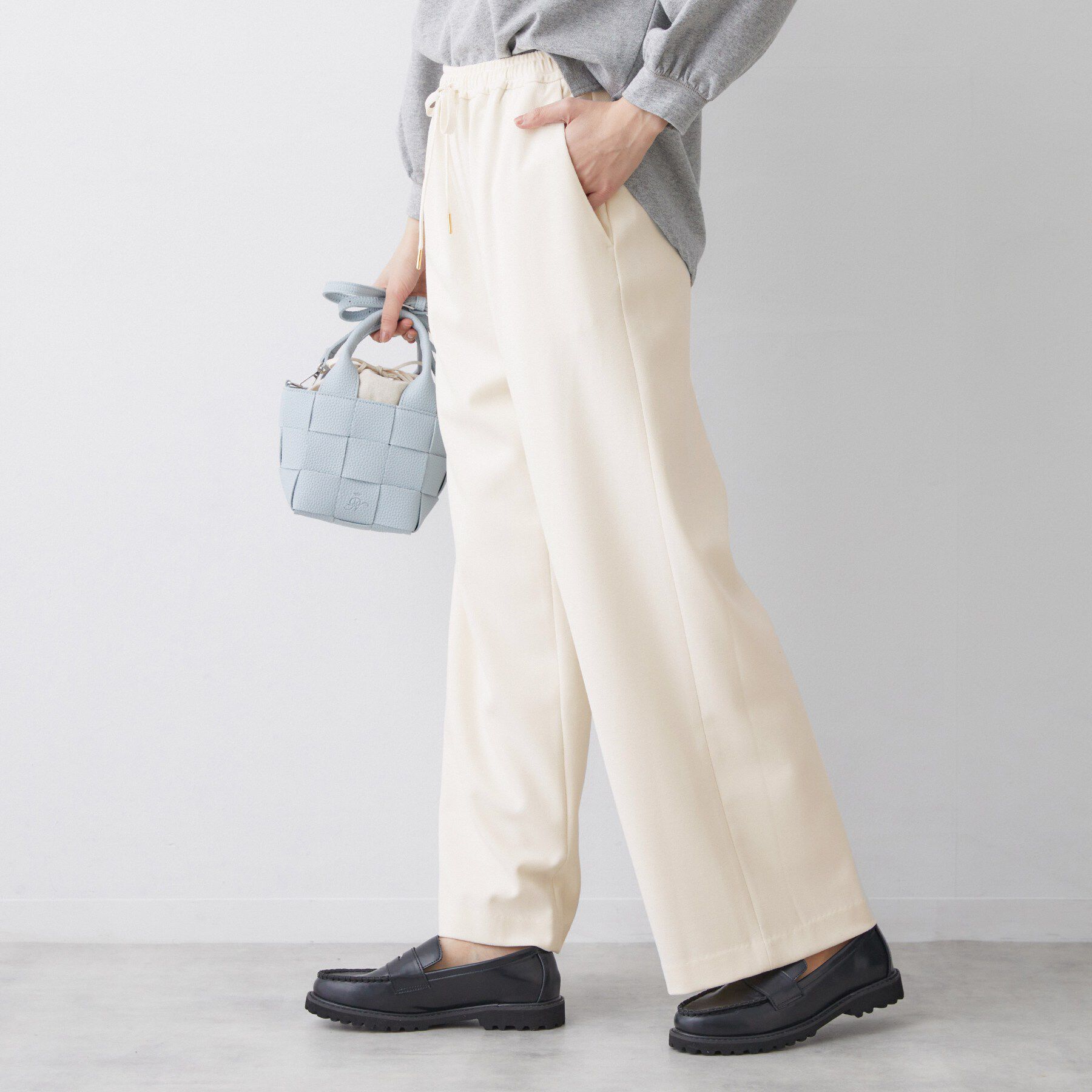 Dessin「【洗える】ストレッチツイルワイドパンツ」|その他|