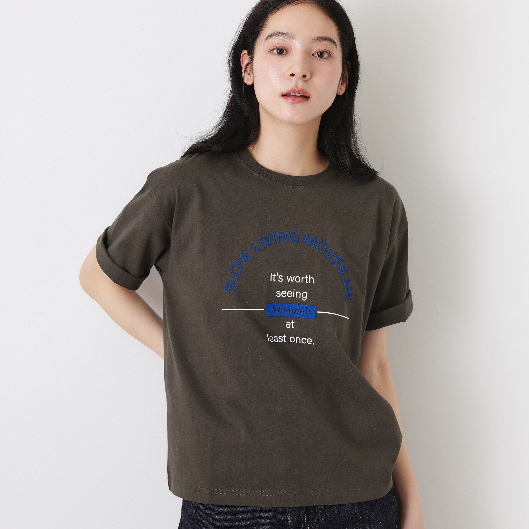 Dessin「【洗える】オーガニックコットンロゴTシャツ」|Tシャツ・カットソー|