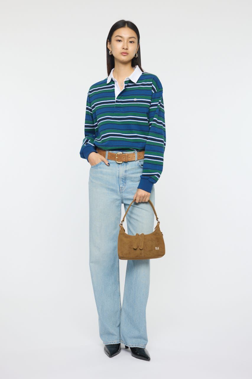 MOUSSY「OVER POLO L/S シャツ」|Tシャツ・カットソー|