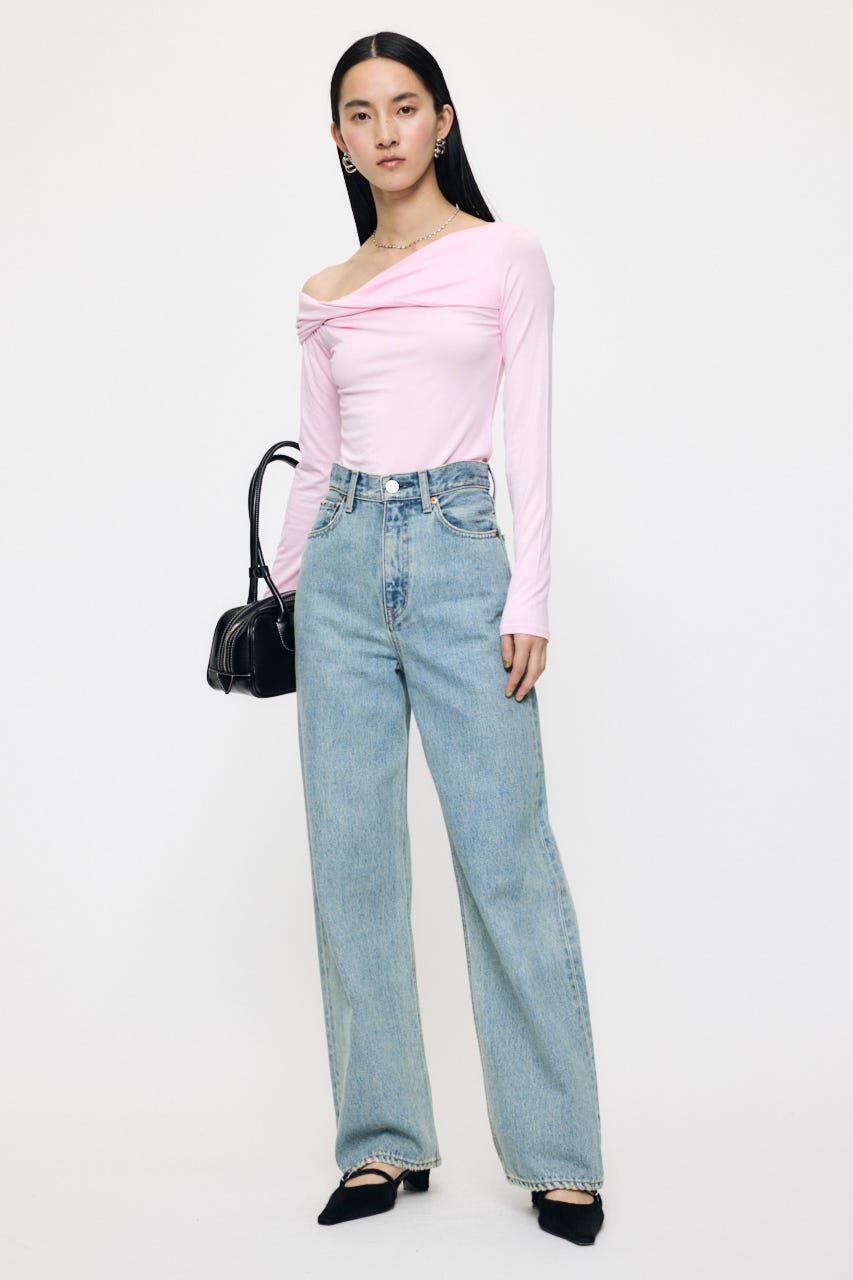 MOUSSY「HIGH WAIST STRAIGHT」|デニム|