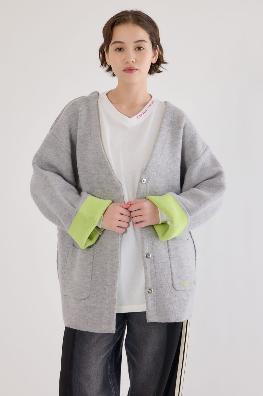 RODEO CROWNS「ダブルフェイスニットジャケット」|カーディガン|L/T.GRY1