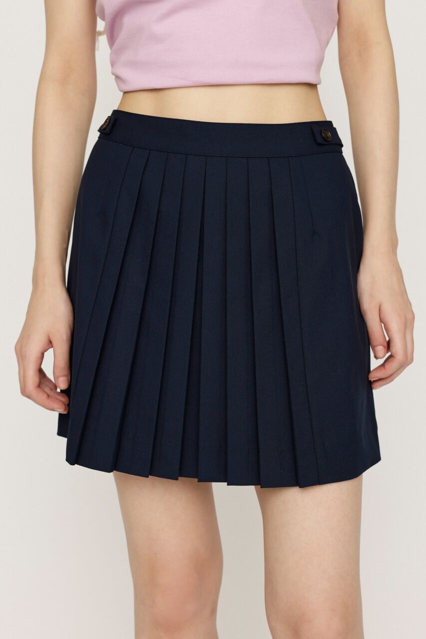 SLY「FRONT PLEATS ショートスカート」|スカート|