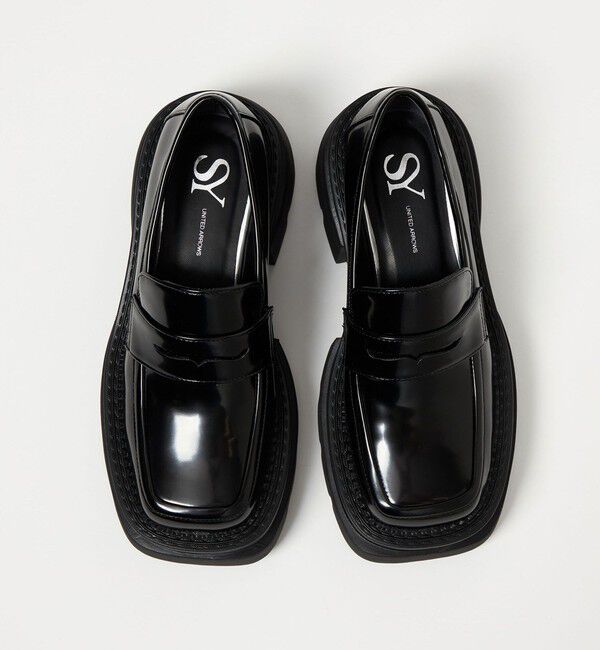 SY UNITED ARROWS「＜SY＞ スクエアボリュームローファー フラット65&uarr;」|ローファー|