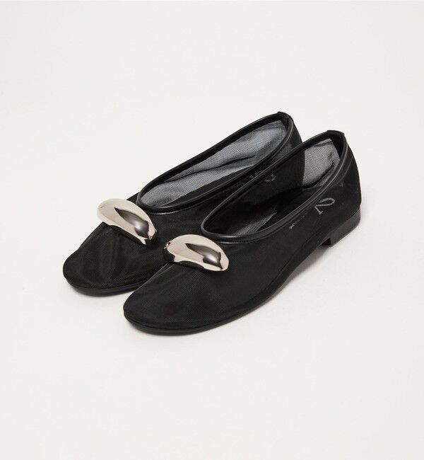SY UNITED ARROWS「＜SY＞ビッグメタルシースルー フラット15&uarr;」|バレエシューズ|