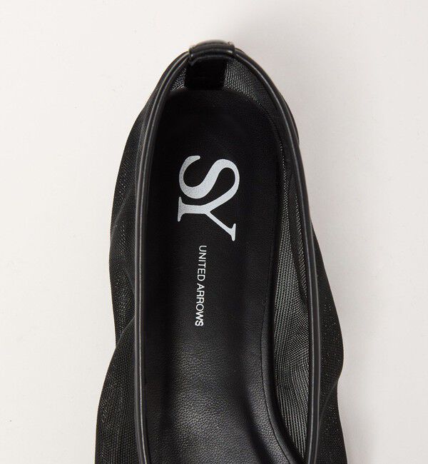 SY UNITED ARROWS「＜SY＞ビッグメタルシースルー フラット15&uarr;」|バレエシューズ|