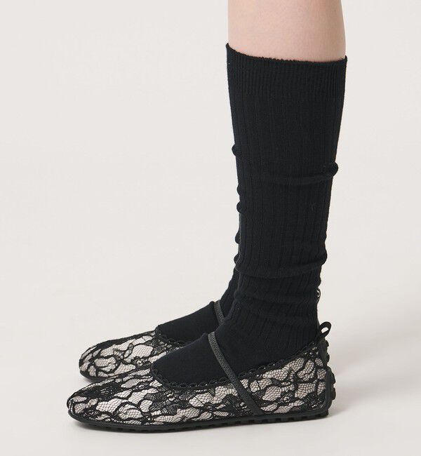 ODETTE E ODILE「＜SY＞レースバレエ フラット20&uarr;」|バレエシューズ|