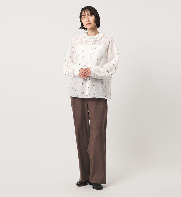 UNITED ARROWS「【別注】＜dahl&rsquo;ia＞フラワー フリル ブラウス」|シャツ・ブラウス|