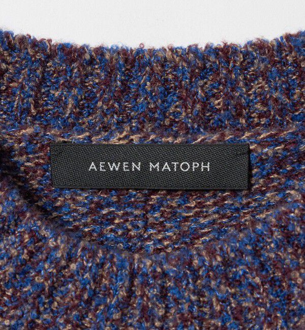 AEWEN MATOPH「＜AEWEN MATOPH＞ショルダーパット ミックスカラー ニット」|ニット・セーター|