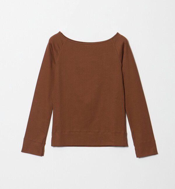 conte「＜conte＞ボートネック ラグランスリーブカットソー」|Tシャツ・カットソー|DK.BROWN