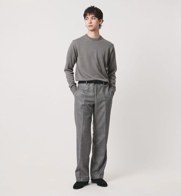 UNITED ARROWS「YAMAGATA ミドルゲージ クルーネック ニット」|ニット・セーター|