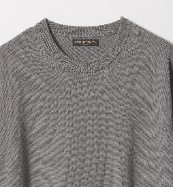UNITED ARROWS「YAMAGATA ミドルゲージ クルーネック ニット」|ニット・セーター|