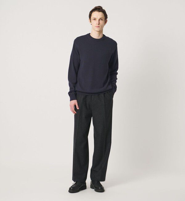 UNITED ARROWS「YAMAGATA ミドルゲージ クルーネック ニット」|ニット・セーター|