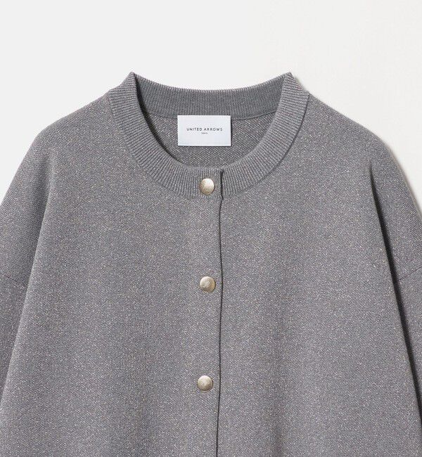 UNITED ARROWS「ラメ ジャガード カーディガン ‐ウォッシャブル‐」|カーディガン|