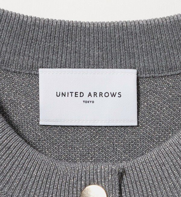 UNITED ARROWS「ラメ ジャガード カーディガン ‐ウォッシャブル‐」|カーディガン|