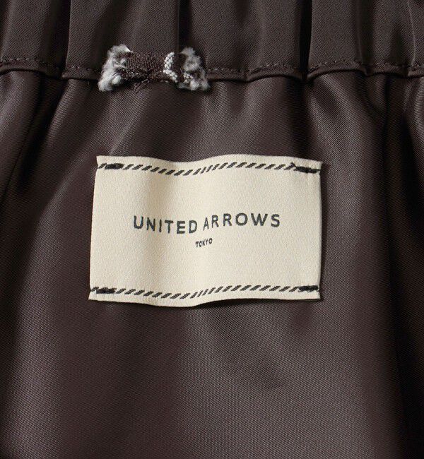 UNITED ARROWS「サテン フラワー ジャガード スカート ‐ウォッシャブル‐」|フレア|