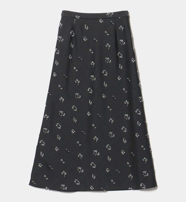 UNITED ARROWS「サテン フラワー ジャガード スカート ‐ウォッシャブル‐」|フレア|その他1