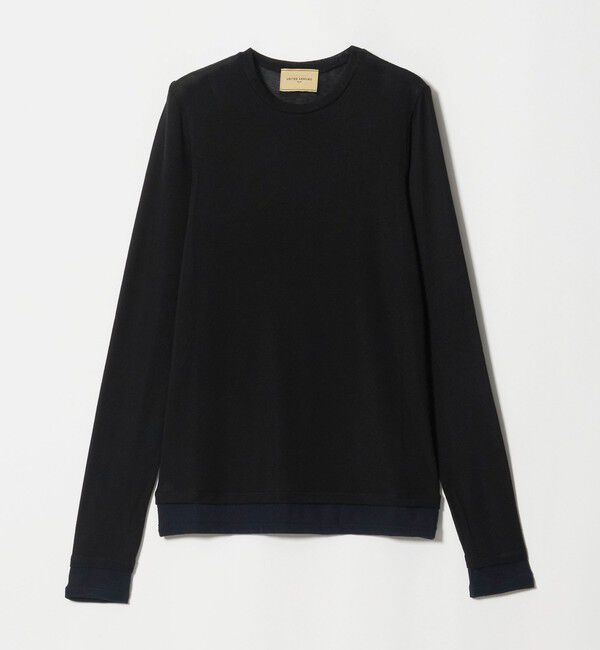 UNITED ARROWS「シアー レイヤード ロングスリーブ Tシャツ」|Tシャツ・カットソー|BLACK