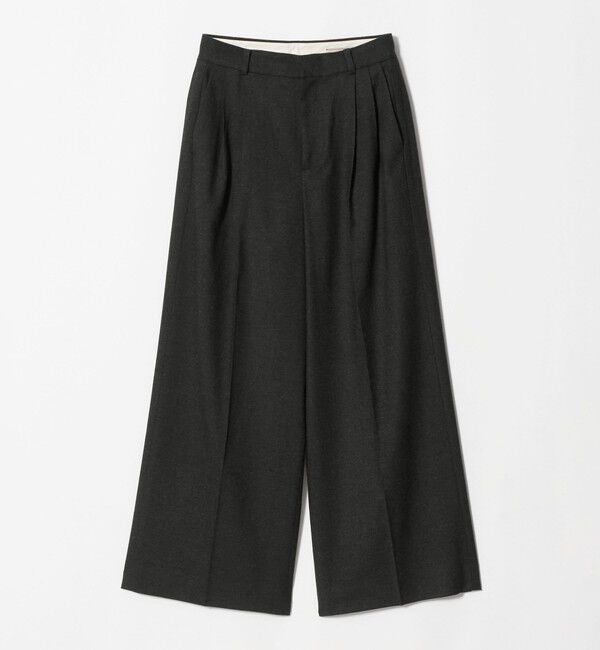 UNITED ARROWS「MANTECO 2タック ワイドパンツ」|スラックス|DK.GRAY