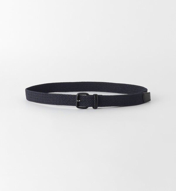 UNITED ARROWS green label relaxing「レザー バックル ゴムメッシュ ベルト」|ベルト|