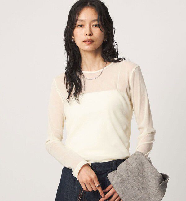 UNITED ARROWS green label relaxing「シアーフロッキー ロングスリーブ プルオーバー」|Tシャツ・カットソー|