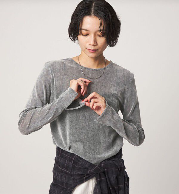 UNITED ARROWS green label relaxing「シアーフロッキー ロングスリーブ プルオーバー」|Tシャツ・カットソー|MD.GRAY
