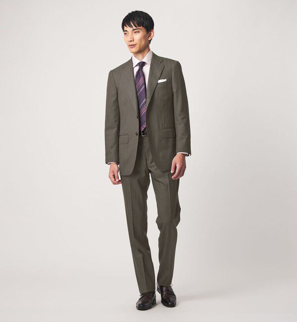 UNITED ARROWS green label relaxing「DRAGO ヘリンボーン HX 1プリーツ スーツパンツ」|スーツ|