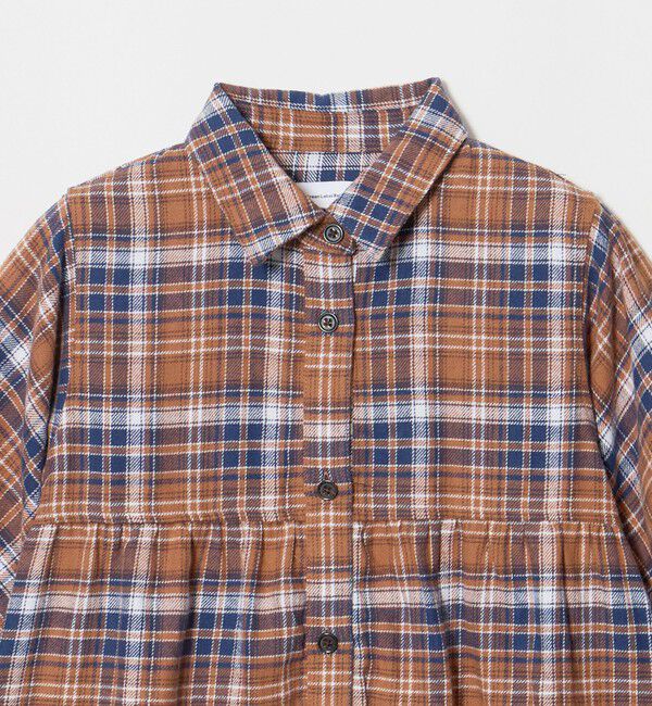 UNITED ARROWS green label relaxing「チェック ティアードワンピース / キッズ 100cm-160cm」|ワンピース|