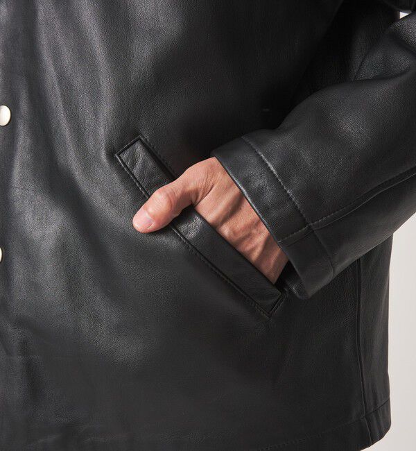 UNITED ARROWS green label relaxing「【別注】＜SKOOKUM＞レザー  ジャケット」|ブルゾン・スタジャン|