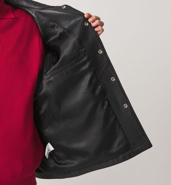 UNITED ARROWS green label relaxing「【別注】＜SKOOKUM＞レザー  ジャケット」|ブルゾン・スタジャン|
