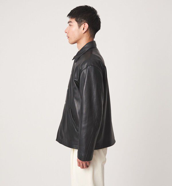UNITED ARROWS green label relaxing「【別注】＜SKOOKUM＞レザー  ジャケット」|ブルゾン・スタジャン|