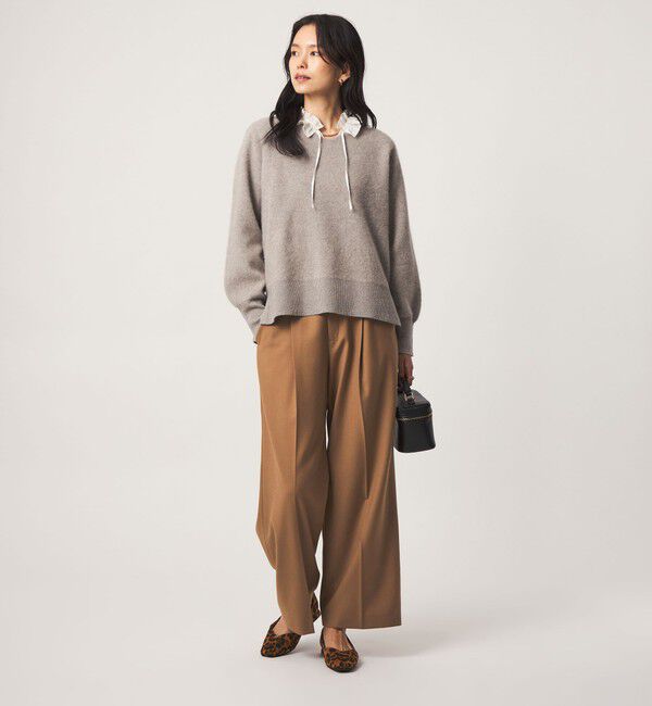 UNITED ARROWS green label relaxing「［size SHORT/TALLあり］Daily Chic サキソニー ワイド パンツ」|スラックス|