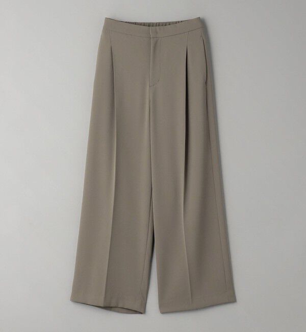 BEAUTY&YOUTH UNITED ARROWS「【WEB限定 Wardrobe DAILY MINIMAL】ダブルクロス タックワイドストレートパンツ ウォッシャブル」|スラックス|