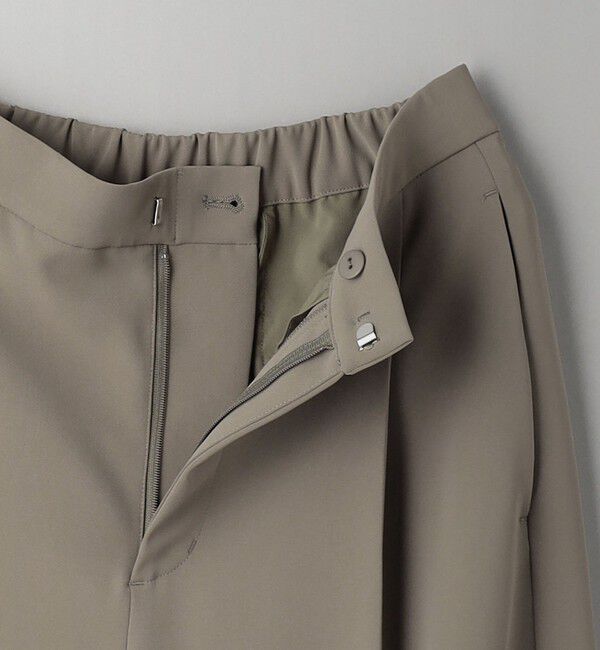 BEAUTY&YOUTH UNITED ARROWS「【WEB限定 Wardrobe DAILY MINIMAL】ダブルクロス タックワイドストレートパンツ ウォッシャブル」|スラックス|